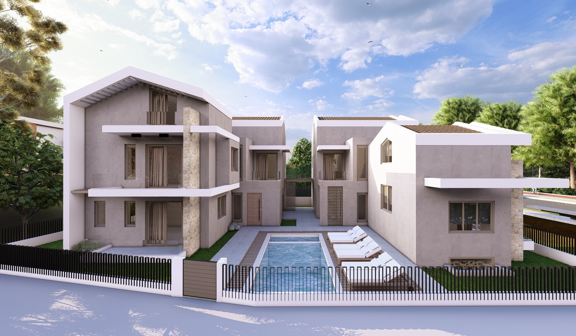 Complex of Rooms for Rent