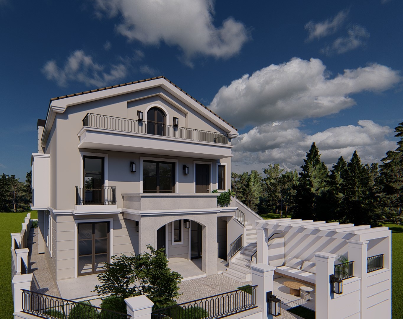 Two-story country house